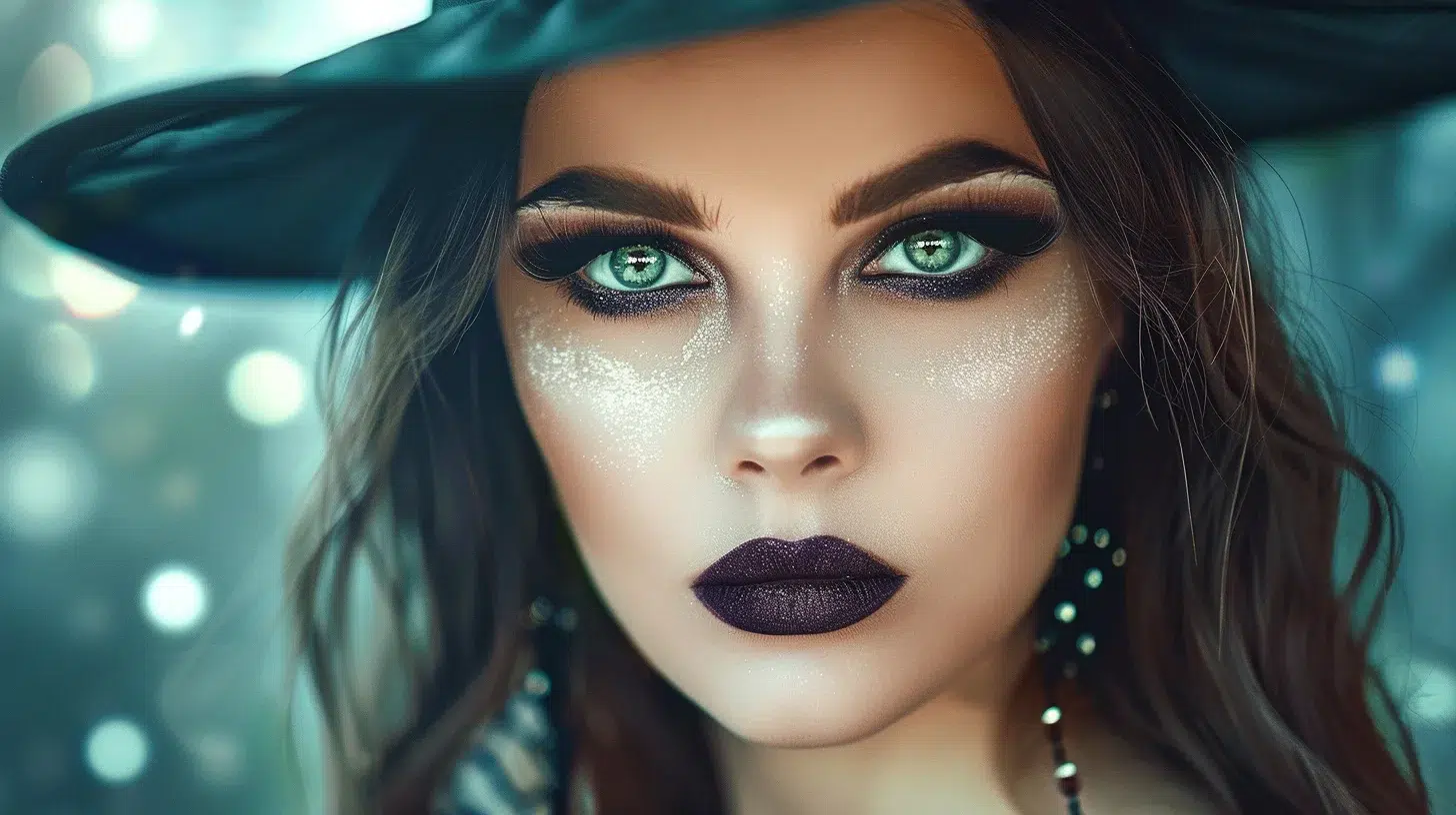 Tutoriel de maquillage d’Halloween pour un look de sorcière envoûtant